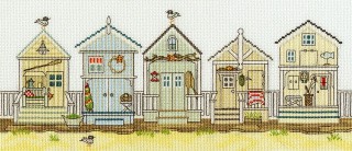 Набор для вышивания «New England – Beach Huts (пляжные домики)»