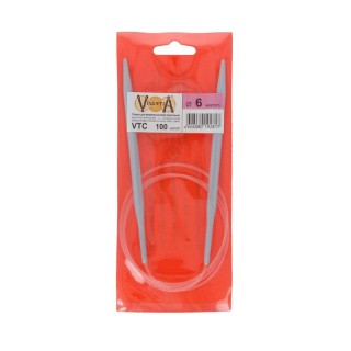 Спицы круговые, металл, 6 мм, 100 см, Visantia Спицы круговые, металл, 6 мм, 100 см, Visantia