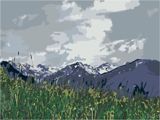 Картина по номерам «Горный пейзаж» Картина по номерам «Горный пейзаж»