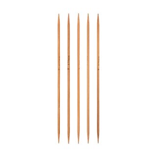 Спицы чулочные карамельные, 5-ти компл. 15 см, бамбук, 2,75 мм, Gamma