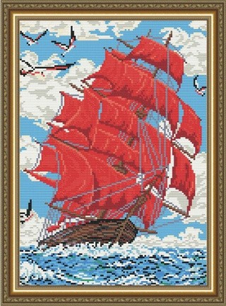 Алмазная вышивка «Алые Паруса» Алмазная вышивка «Алые Паруса»