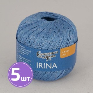 Пряжа Семеновская Irina (955), гиацинт 5 шт. по 100 г Пряжа Семеновская Irina (955), гиацинт 5 шт. по 100 г