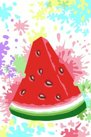 Картина по номерам «Арбузный фреш» Картина по номерам «Арбузный фреш»
