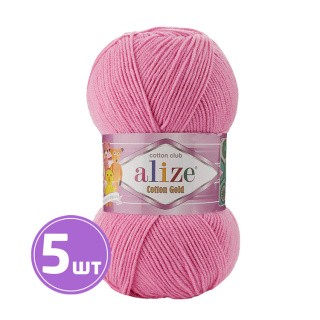 Пряжа ALIZE Cotton Gold (264), розовый кварц, 5 шт. по 100 г Пряжа ALIZE Cotton Gold (264), розовый кварц, 5 шт. по 100 г