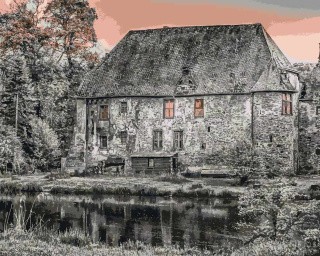 Картина по номерам «Старинный дом» Картина по номерам «Старинный дом»