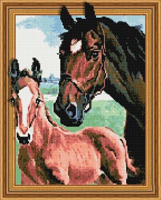 Алмазная вышивка 5D «С мамой» Алмазная вышивка 5D «С мамой»