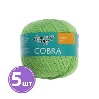 Пряжа Семеновская Cobra (31578), лайм 5 шт. по 100 г Пряжа Семеновская Cobra (31578), лайм 5 шт. по 100 г
