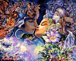 Картина по номерам «Поцелуй» Жозефины Уолл