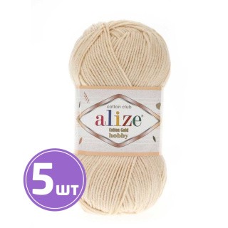 Пряжа ALIZE Cotton Gold Hobby (458), кремовый, 5 шт. по 50 г Пряжа ALIZE Cotton Gold Hobby (458), кремовый, 5 шт. по 50 г