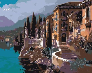 Картина по номерам «Сады у озера» Картина по номерам «Сады у озера»