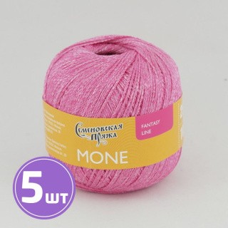Пряжа Семеновская Mone (6716), флокс-розовый, 5 шт. по 100 г Пряжа Семеновская Mone (6716), флокс-розовый, 5 шт. по 100 г