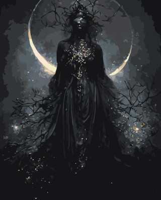 Картина по номерам «Ночная богиня»