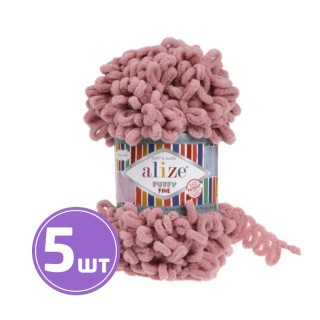 Пряжа ALIZE Puffy Fine 14 (295), розовый, 5 шт. по 100 г Пряжа ALIZE Puffy Fine 14 (295), розовый, 5 шт. по 100 г