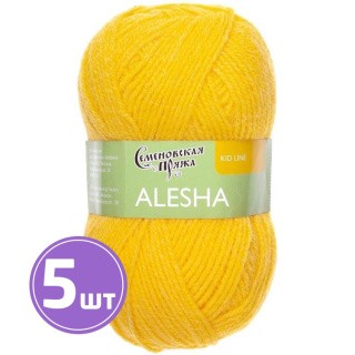 Пряжа Семеновская Alesha (13428), канарейка 5 шт. по 50 г Пряжа Семеновская Alesha (13428), канарейка 5 шт. по 50 г