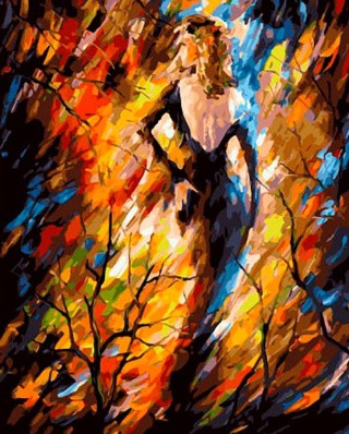 Картина по номерам «Дама Осень»