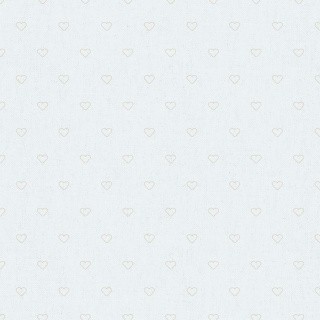 Ткань для пэчворка «БАБУШКИН СУНДУЧОК», 50x55 см, 140 г/м2, 100% хлопок, цвет: БС-37 сердечки белый, Peppy