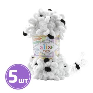 Пряжа ALIZE Puffy color (6450), мультиколор, 5 шт. по 100 г Пряжа ALIZE Puffy color (6450), мультиколор, 5 шт. по 100 г