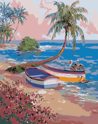 Картина по номерам «Тропический берег»