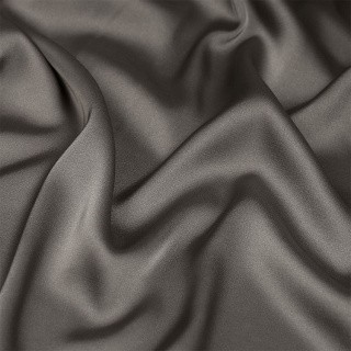 Ткань шелк Армани, 5 м, ширина 150 см, 90 г/м², цвет: 126 серый (шиншила), TBY