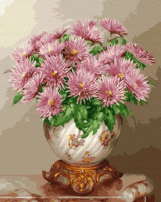 Картина по номерам «Бузин. Розовые астры» Картина по номерам «Бузин. Розовые астры»