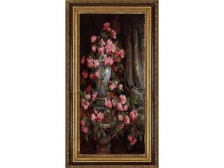 Рисунок на ткани «Китайская роза» Рисунок на ткани «Китайская роза»