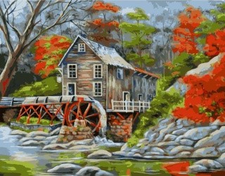 Картина по номерам «Мельница» Картина по номерам «Мельница»