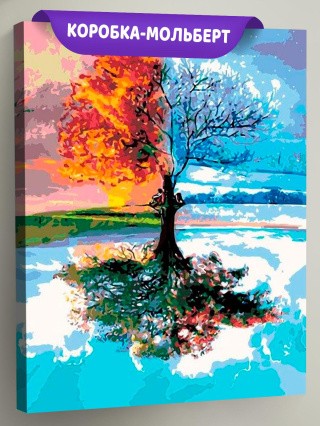 Картина по номерам «Четыре сезона» Картина по номерам «Четыре сезона»