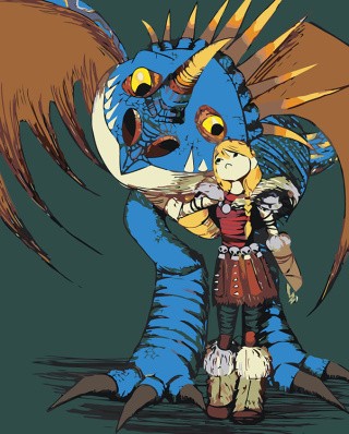 Картина по номерам «Арт дракона Злобного Змеевика Громгильда 6»