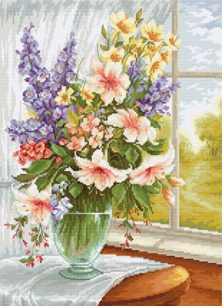 Набор для вышивания «Цветы у окна»