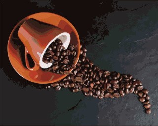 Картина по номерам «Кофейные зерна» Картина по номерам «Кофейные зерна»