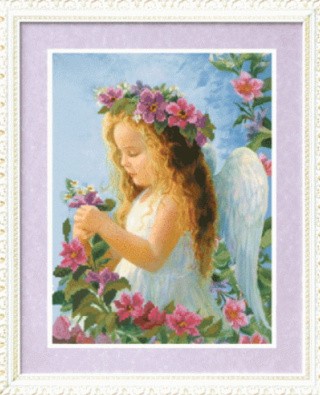 Рисунок на ткани «Ангелок»