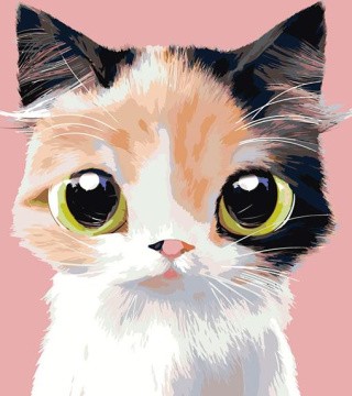 Картина по номерам «Котенок Микс»