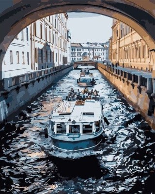 Картина по номерам «Венецианский канал» Картина по номерам «Венецианский канал»
