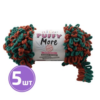 Пряжа ALIZE Puffy More (6294), мультиколор, 5 шт. по 150 г