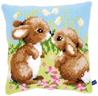Набор для вышивания «Подушка. Маленькие кролики»