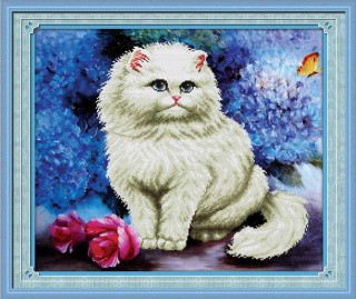 Алмазная вышивка «Милая кошечка» Алмазная вышивка «Милая кошечка»