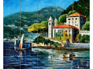 Картина по номерам по дереву Paintboy «Озеро Комо. Италия»