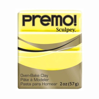Полимерная глина Sculpey Premo, 5525 ярко-желтый, 57 г