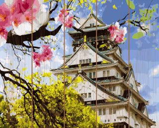 Картина по номерам по дереву Molly «Японская весна»