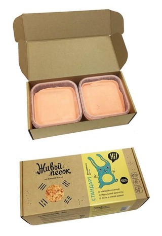 Живой песок Стандарт, 1000 г оранжевый Живой песок Стандарт, 1000 г оранжевый