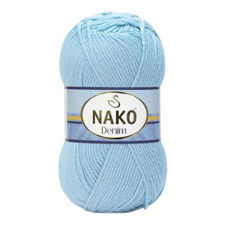 Пряжа NAKO Denim (Нако Деним), (6952), бледно-голубой, 5 шт. по 100 г Пряжа NAKO Denim (Нако Деним), (6952), бледно-голубой, 5 шт. по 100 г