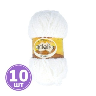 Пряжа Adelia SOFIA (№14), белый, 10 шт. по 50 г