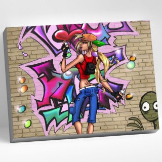 Картина по номерам «Поп-арт в стиле граффити» Картина по номерам «Поп-арт в стиле граффити»