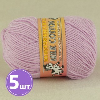 Пряжа COLOR CITY MILK COTTON (27), бледно-сиреневый, 5 шт. по 50 г