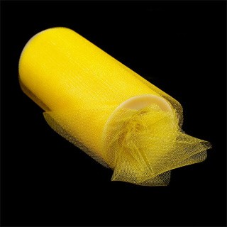 Фатин средней жесткости, блестящий, 22,86 м, ширина 15 см, цвет: 09 желтый, TBY