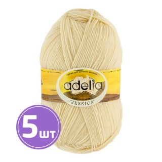 Пряжа Adelia JESSICA (19), экрю, 5 шт. по 100 г Пряжа Adelia JESSICA (19), экрю, 5 шт. по 100 г
