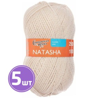 Пряжа Семеновская Natasha (233), речной жемчуг 5 шт. по 100 г Пряжа Семеновская Natasha (233), речной жемчуг 5 шт. по 100 г