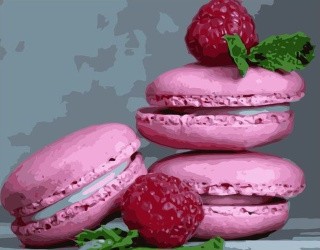 Картина по номерам «Малиновые макарони» Картина по номерам «Малиновые макарони»