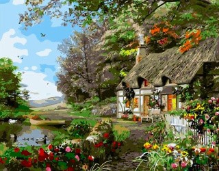 Картина по номерам «Летний домик» Картина по номерам «Летний домик»