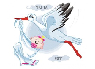 Набор для вышивания «Метрика для девочки» Набор для вышивания «Метрика для девочки»